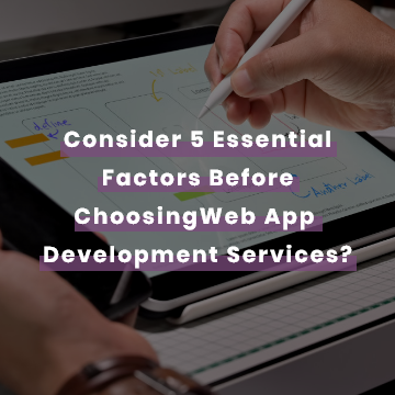 Consider 5 Essential Factors Before Choosing Web App Development Services?